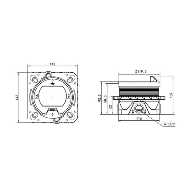 Душевой комплект Aquame AQM8407MB